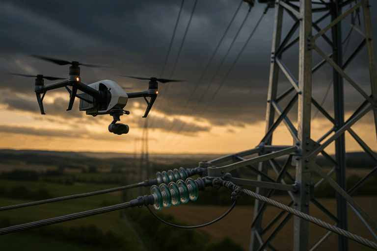 Predictive Maintenance Drones on high-voltage lines